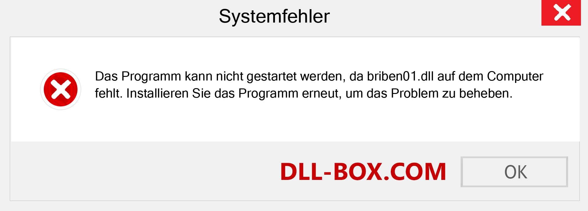 briben01.dll-Datei fehlt?. Download für Windows 7, 8, 10 - Fix briben01 dll Missing Error unter Windows, Fotos, Bildern