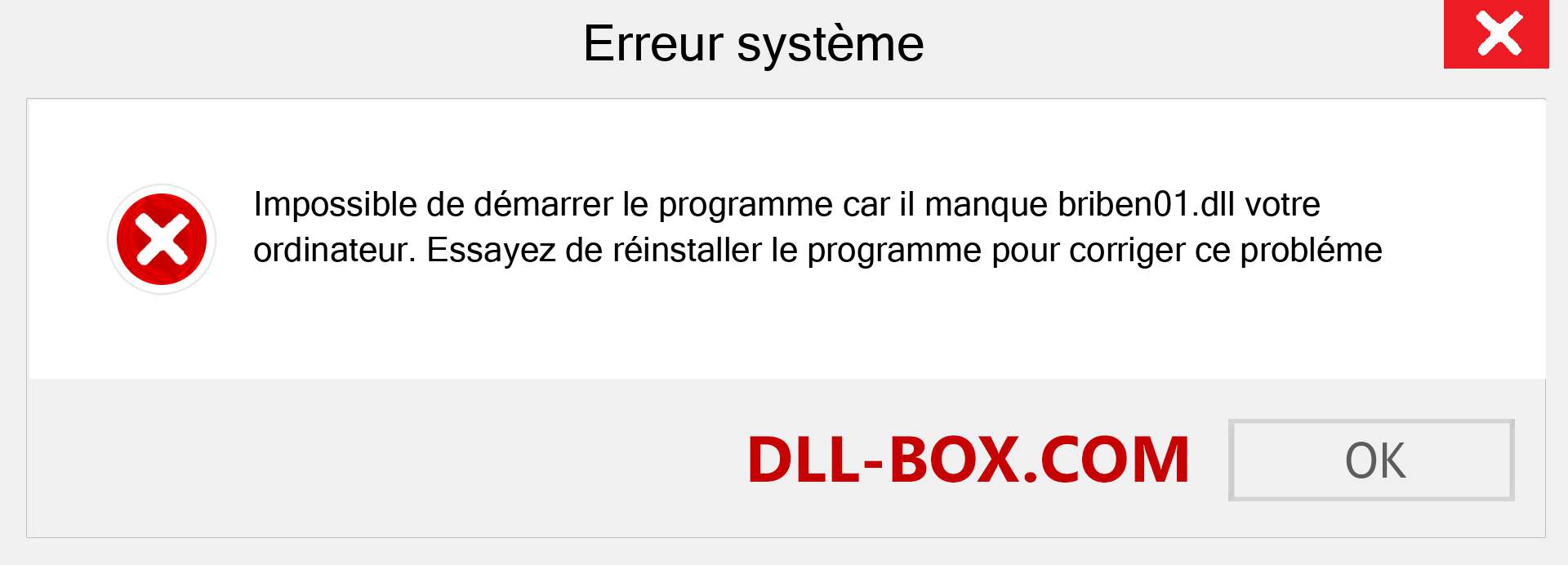 Le fichier briben01.dll est manquant ?. Télécharger pour Windows 7, 8, 10 - Correction de l'erreur manquante briben01 dll sur Windows, photos, images