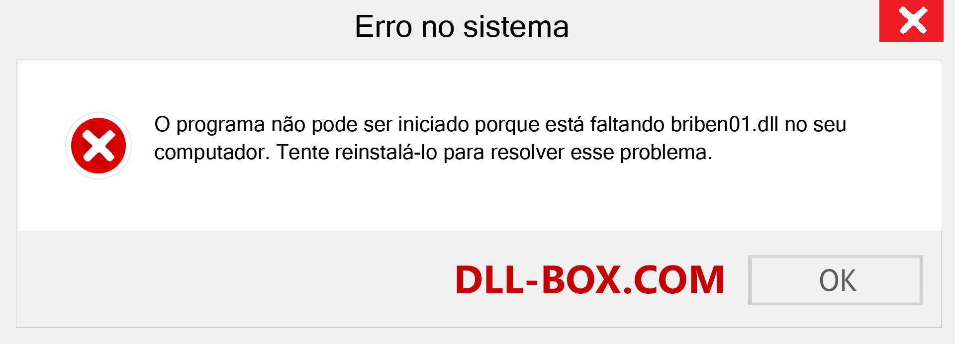 Arquivo briben01.dll ausente ?. Download para Windows 7, 8, 10 - Correção de erro ausente briben01 dll no Windows, fotos, imagens